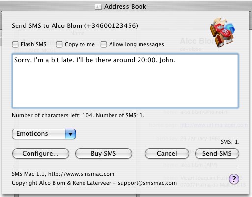 SMS Window