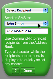 Send SMS Backside