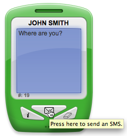 Send SMS Dashboard Widget